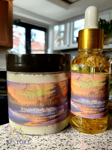 Fearlessly & Wonderfully Made Body butter & oil set